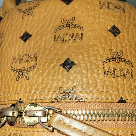 MCM Stark Backpack Cognac Visetos main image 13